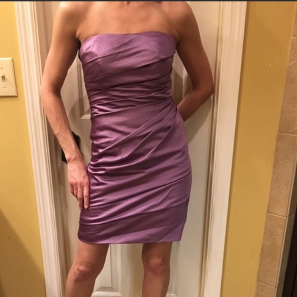 David’s Bridal NWT strapless dress Size 2
